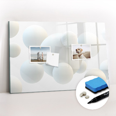 Magnetic drawing board Balls abstract