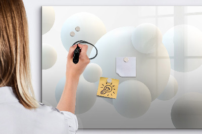 Dry erase magnetic board Balls abstract