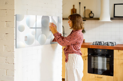 Dry erase magnetic board Balls abstract