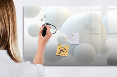 Dry erase magnetic board Balls abstract