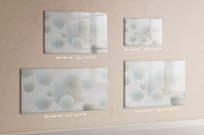 Dry erase magnetic board Balls abstract