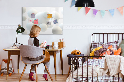 Dry erase magnetic board Balls abstract