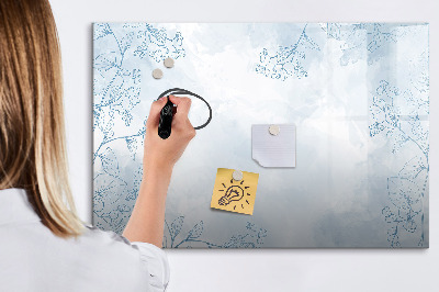 Magnetic dry erase board Plant sketch