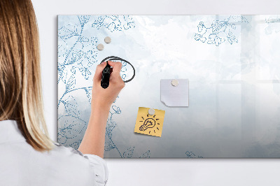 Magnetic dry erase board Plant sketch