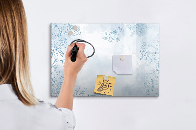 Magnetic dry erase board Plant sketch