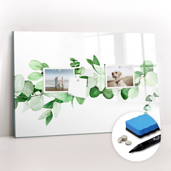 Dry erase magnetic board Plant branch