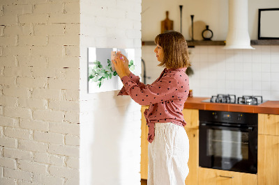 Dry erase magnetic board Plant branch