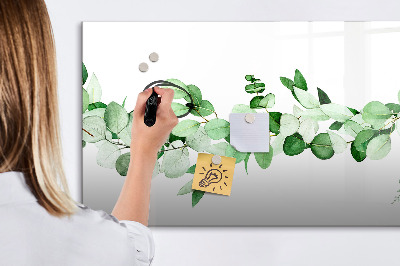 Dry erase magnetic board Plant branch