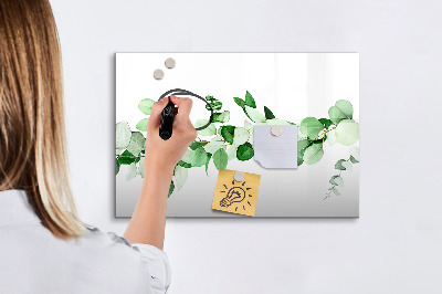 Dry erase magnetic board Plant branch