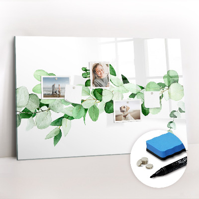 Dry erase magnetic board Plant branch