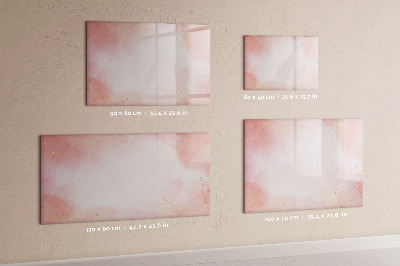 Dry erase magnetic board Pink marble
