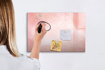 Magnetic drawing board Pink marble