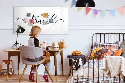 Magnetic dry erase board Inscription travel