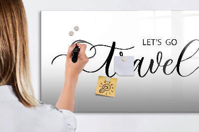 Magnetic dry erase board Inscription travel