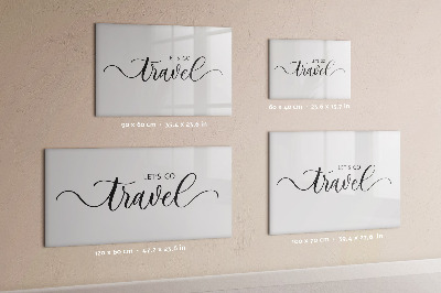 Magnetic dry erase board Inscription travel