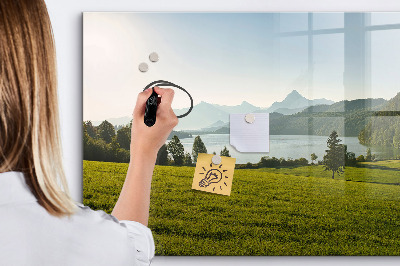 Dry erase magnetic board Mountains field