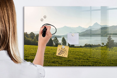 Dry erase magnetic board Mountains field