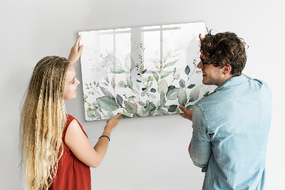 Magnetic dry erase board Plants leaves