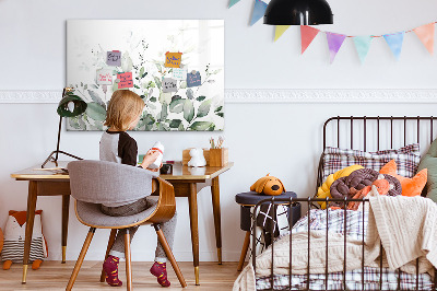 Magnetic dry erase board Plants leaves
