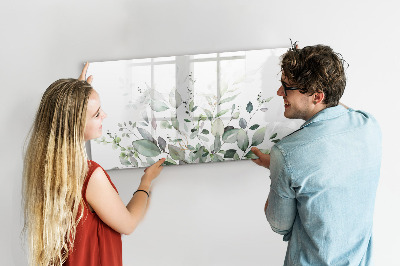 Magnetic dry erase board Plants leaves
