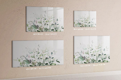 Magnetic dry erase board Plants leaves