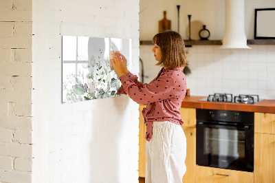 Magnetic dry erase board Plants leaves