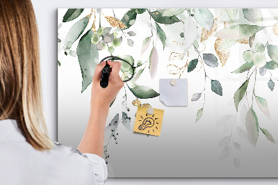 Magnetic drawing board Leaves nature plants