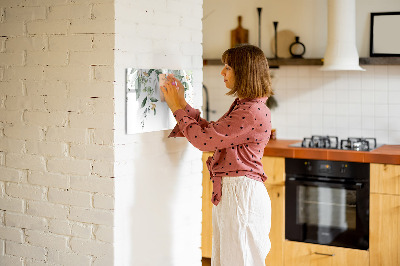 Dry erase magnetic board Leaves nature plants