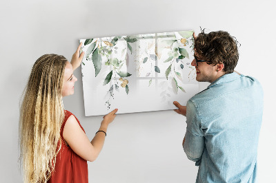 Magnetic drawing board Leaves nature plants