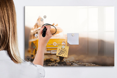 Dry erase magnetic board Auto vacation