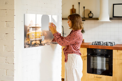 Dry erase magnetic board Auto vacation