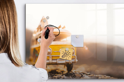 Dry erase magnetic board Auto vacation
