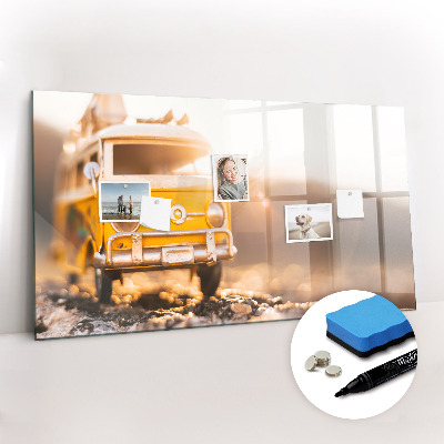 Dry erase magnetic board Auto vacation