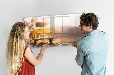 Dry erase magnetic board Auto vacation