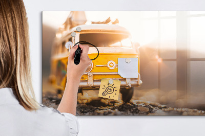 Dry erase magnetic board Auto vacation