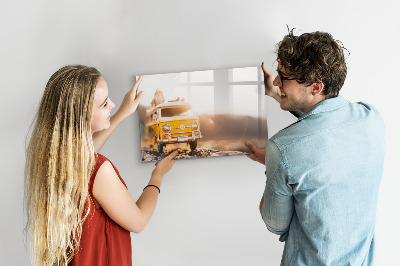 Dry erase magnetic board Auto vacation