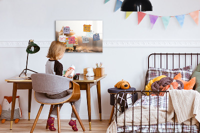 Dry erase magnetic board Auto vacation