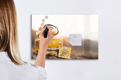 Dry erase magnetic board Auto vacation