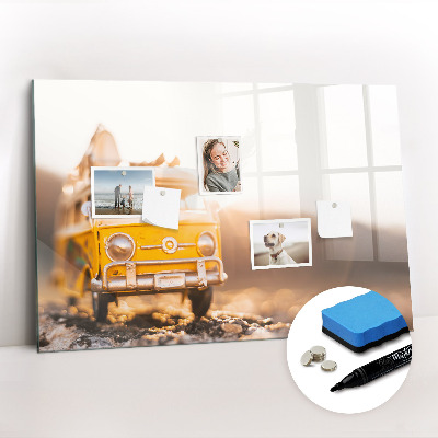 Dry erase magnetic board Auto vacation