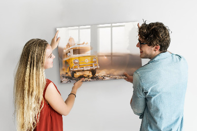 Dry erase magnetic board Auto vacation