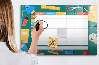 Magnetic board for writing Lesson Plan