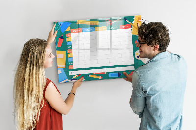 Magnetic board for writing Lesson Plan