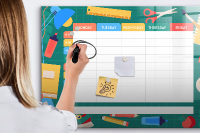 Magnetic board for writing Lesson Plan