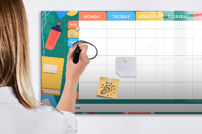 Magnetic board for writing Lesson Plan