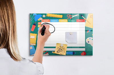 Magnetic dry erase board Lesson Plan