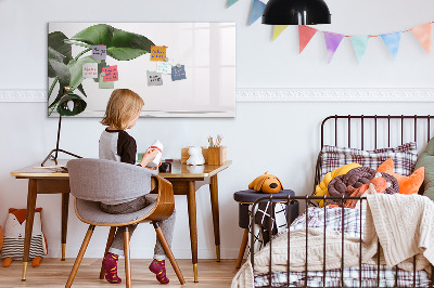 Dry erase magnetic board Abstract leaves