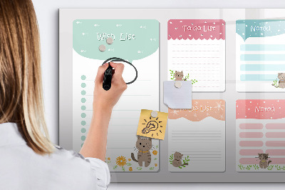 Magnetic board for drawing Wish list