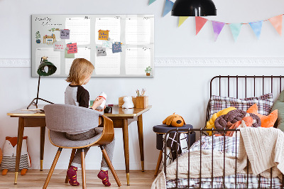 Magnetic dry erase board Cozy weekly planner