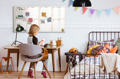 Dry erase magnetic board Weekly planner