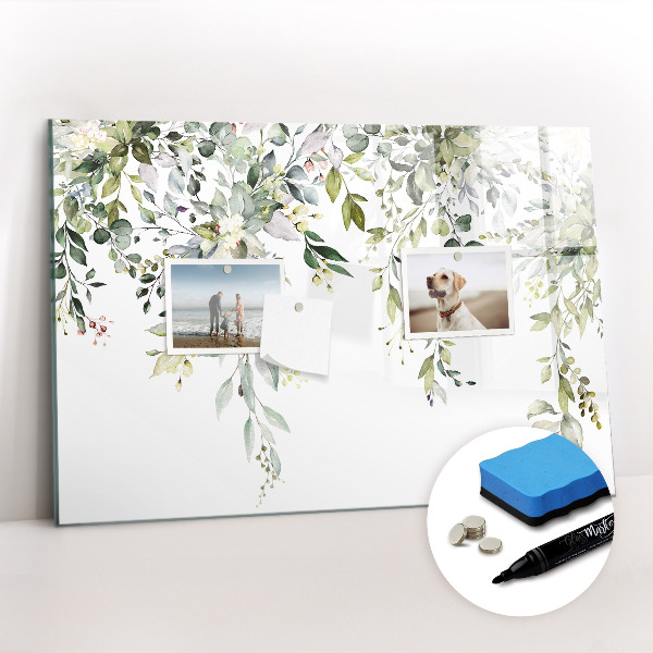Dry erase magnetic board Blooming nature